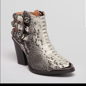 Jeffery Campbell Carlton Python Snakeskin Boots